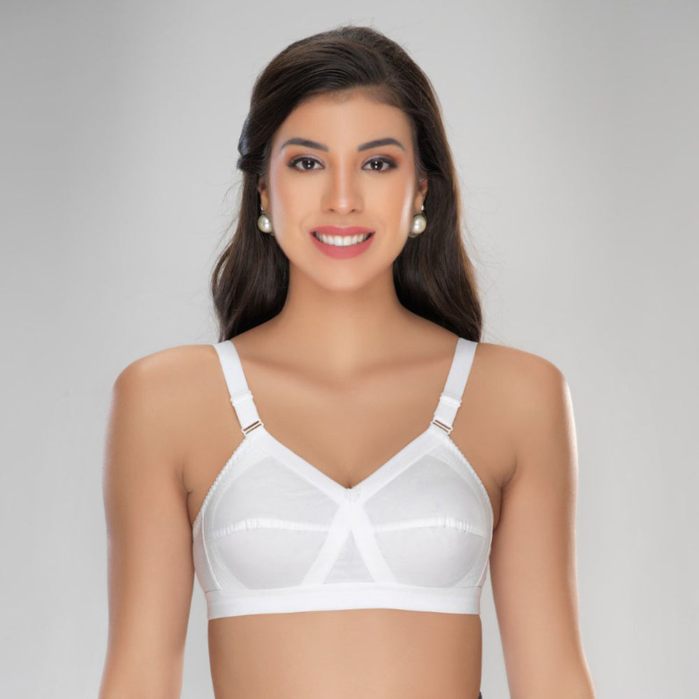 Jamie Cotton Non-Padded Minimiser Bra – Full Coverage Support Bra for Women