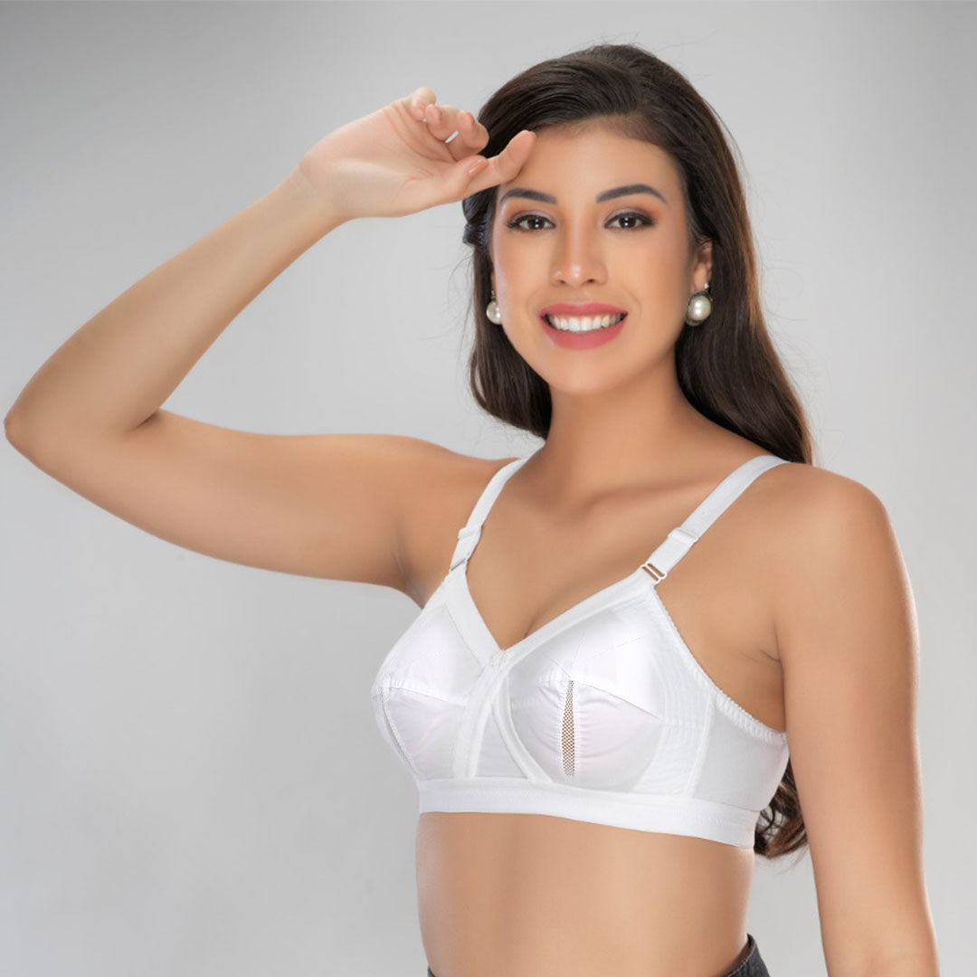 Perfecto Cotton Non-Padded Bra – Full Coverage Everyday Support Bra for Women